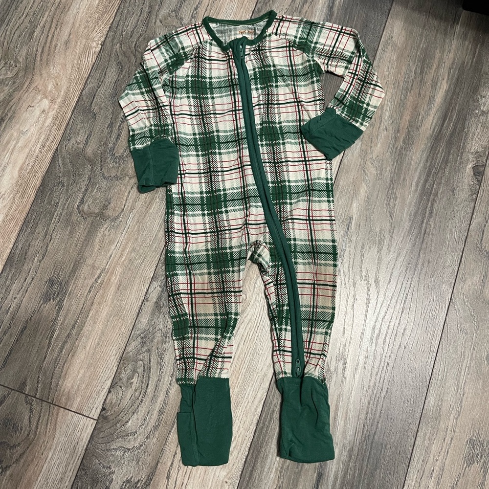 Plaid Little Sleepies zippy